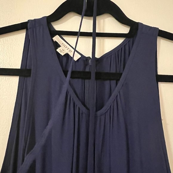 OOTD Navy Blue Loose fit jumpsuit - Size M - EUC - Picture 2 of 7